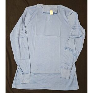 Vintage Men's Duofold Turtleneck Shirt Blue USA Size Large Fits Like a Medium